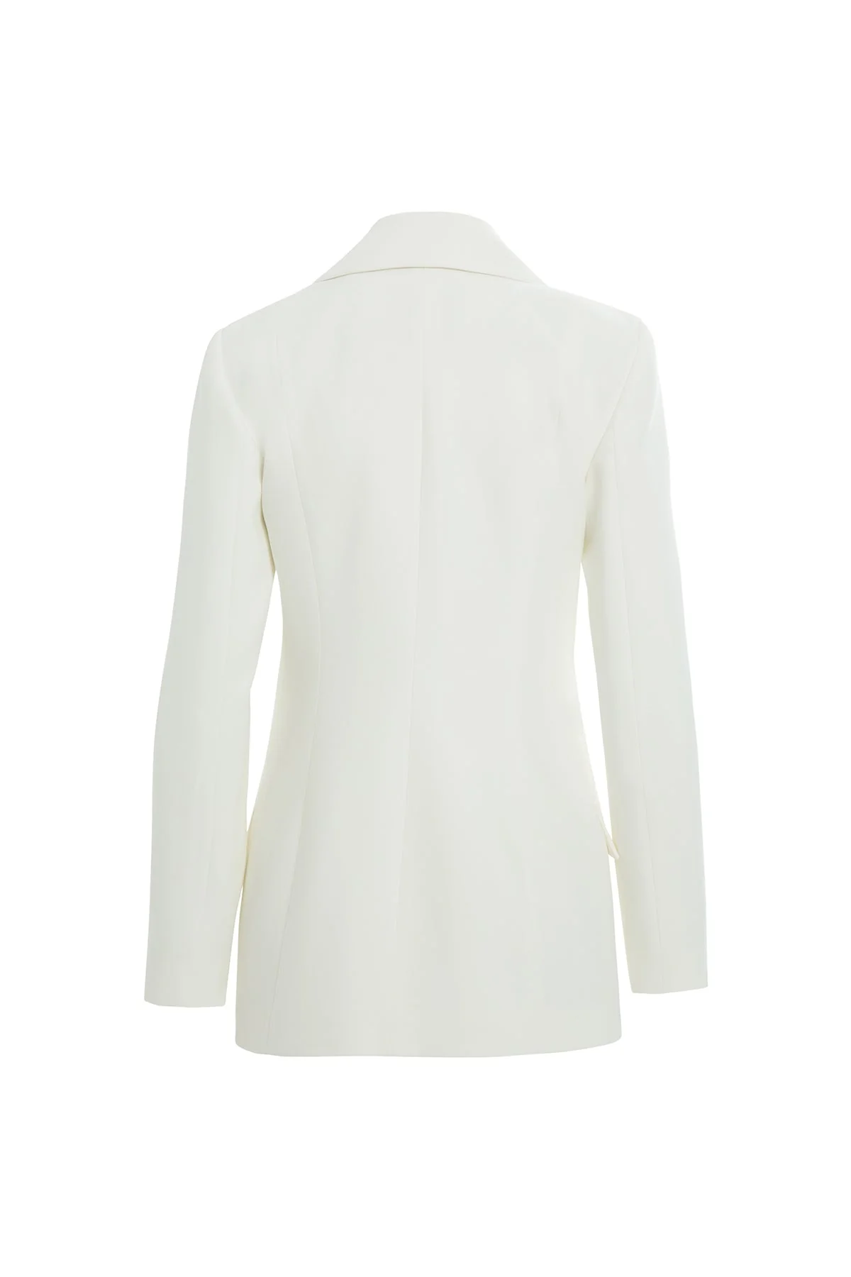 Long Sleeve Shoulder Padded Blazer - Image 3