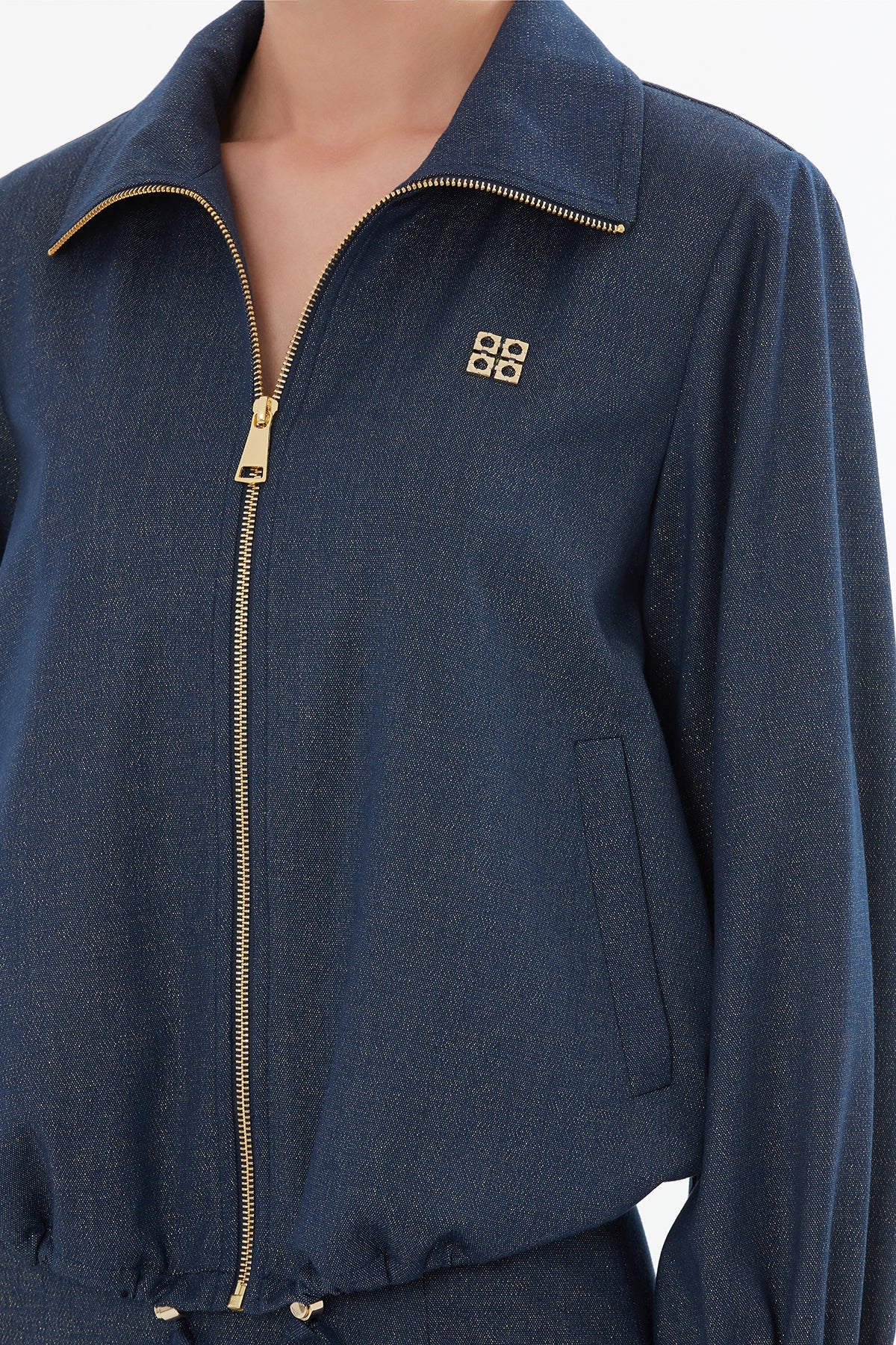 Navy Long Skirt Suit - Image 2