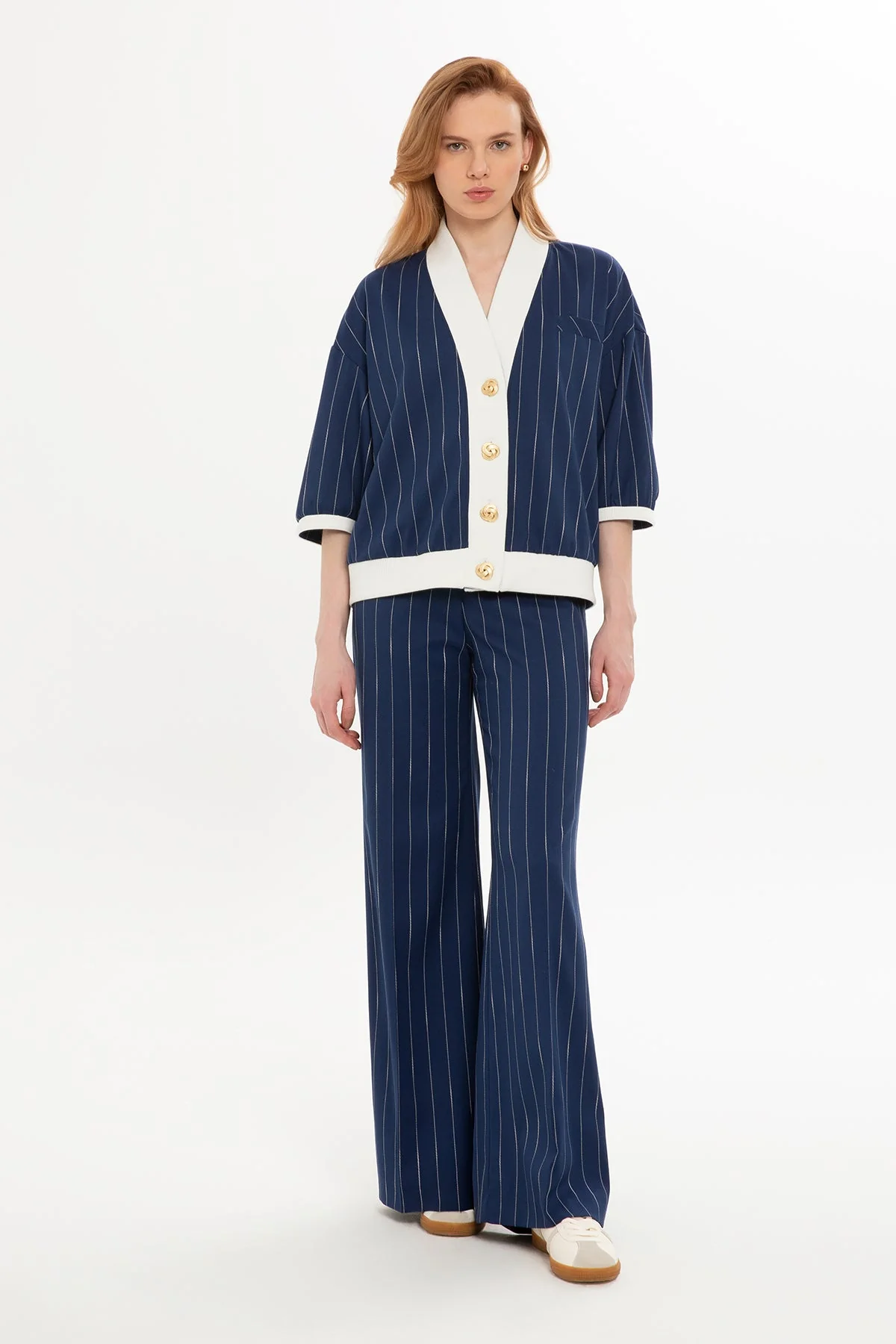 Navy Suit with Short-Sleeved Jacket