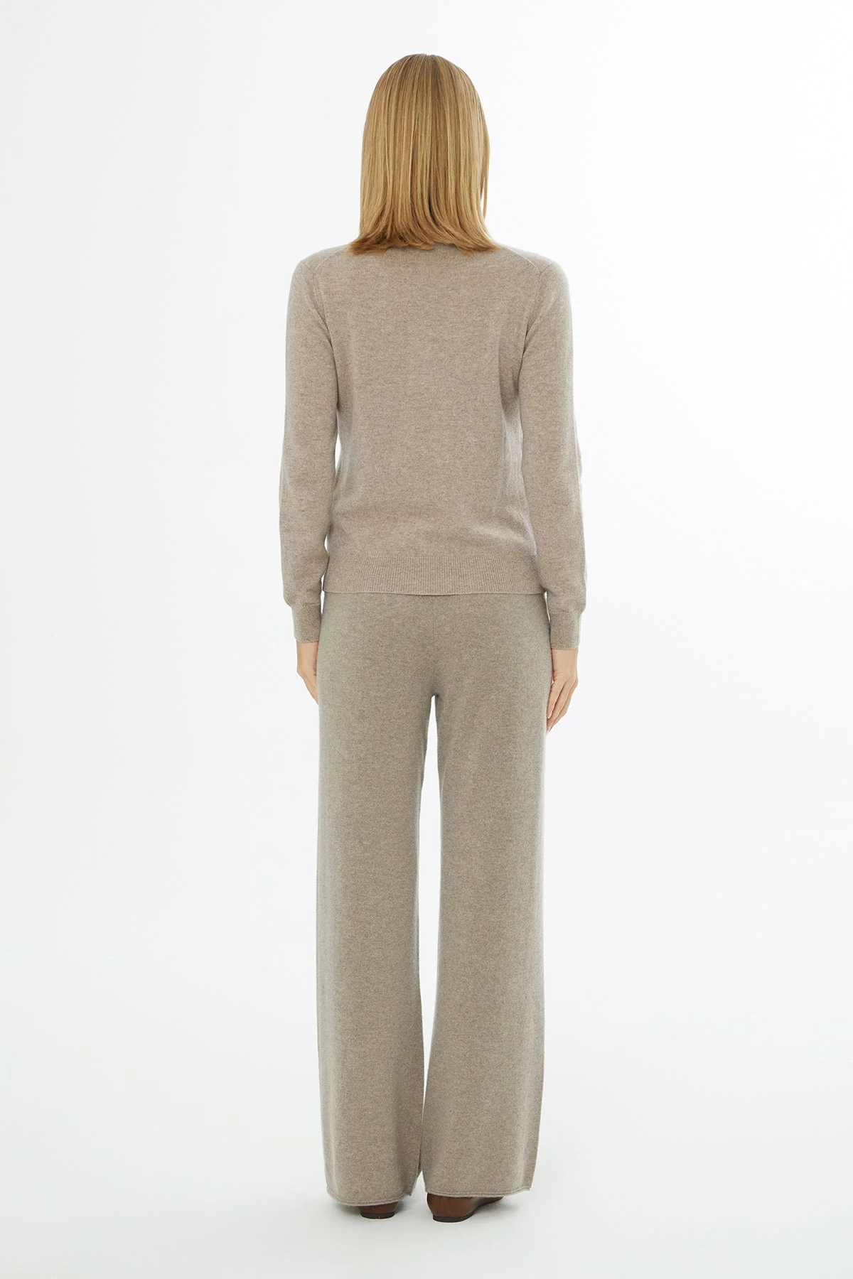 Pink Turtleneck Long-Sleeve Knit Sweater - Image 4