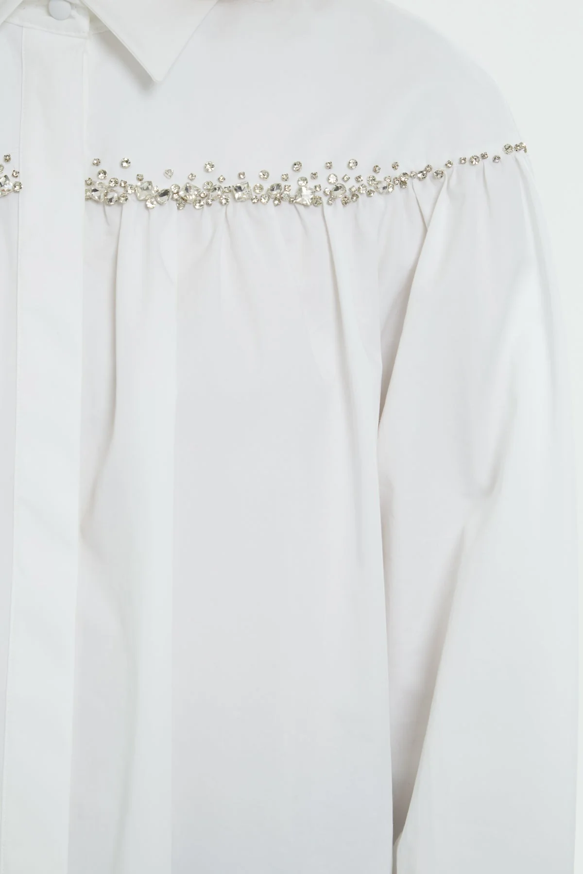Poplin Shirt with Drawstring Details - Image 2