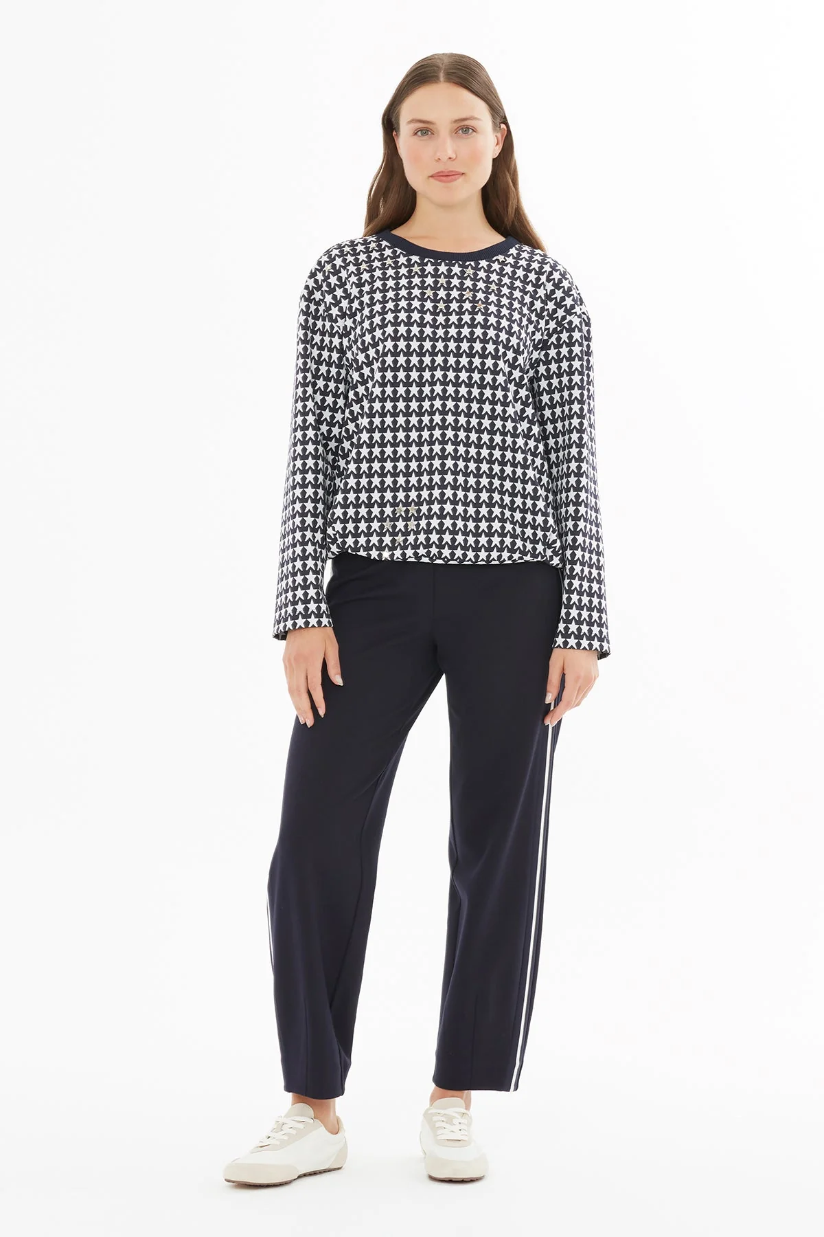 Printed Knit Blouse