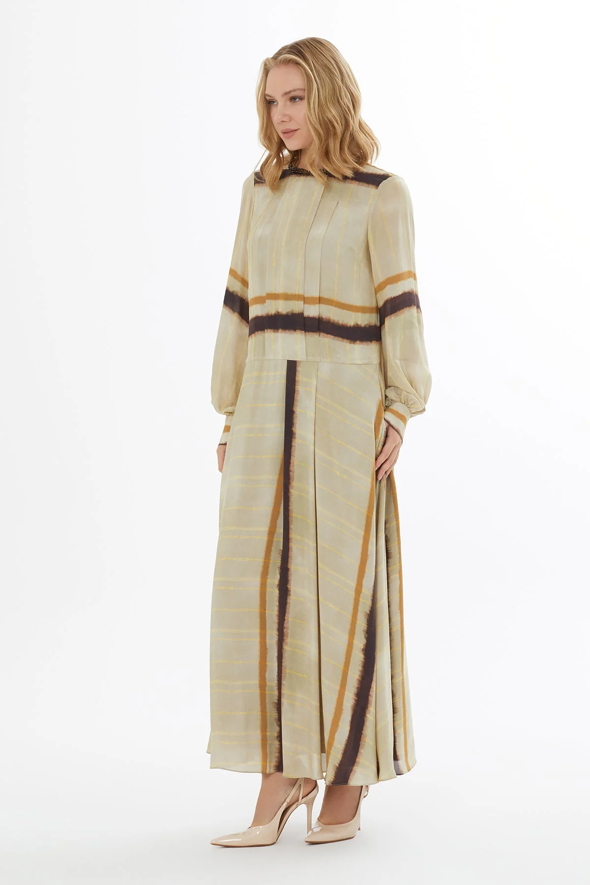 Printed Lined Maxi Dress - Image 3