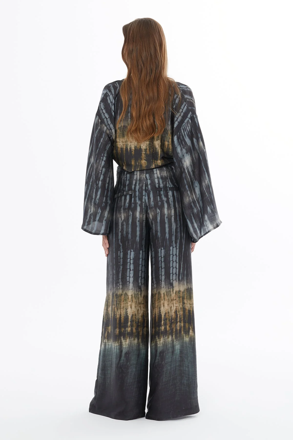 Printed Pleated-Detail Relaxed-Fit Trousers - Image 4