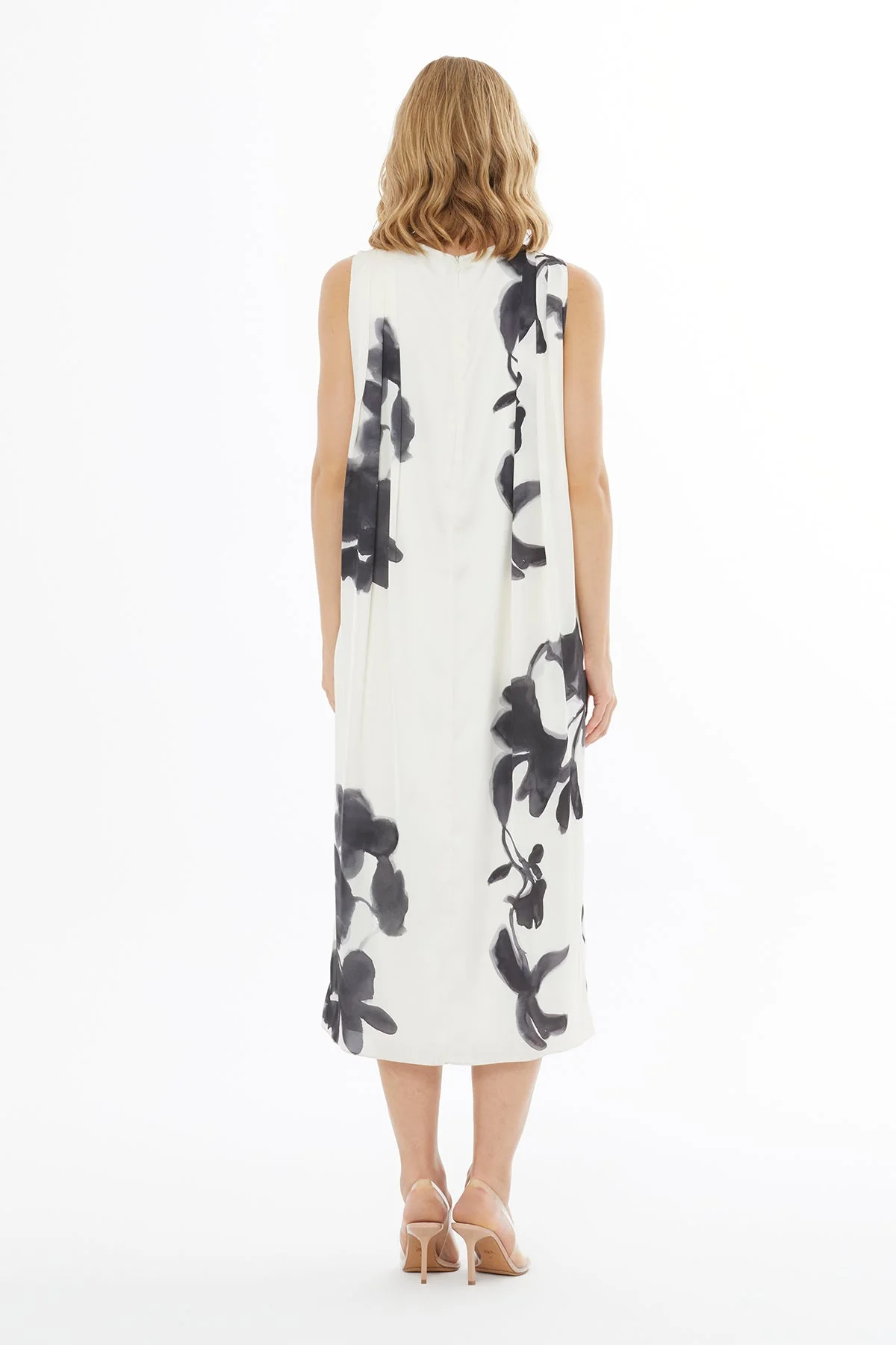 Printed Sleeveless Midi Dress - Image 4