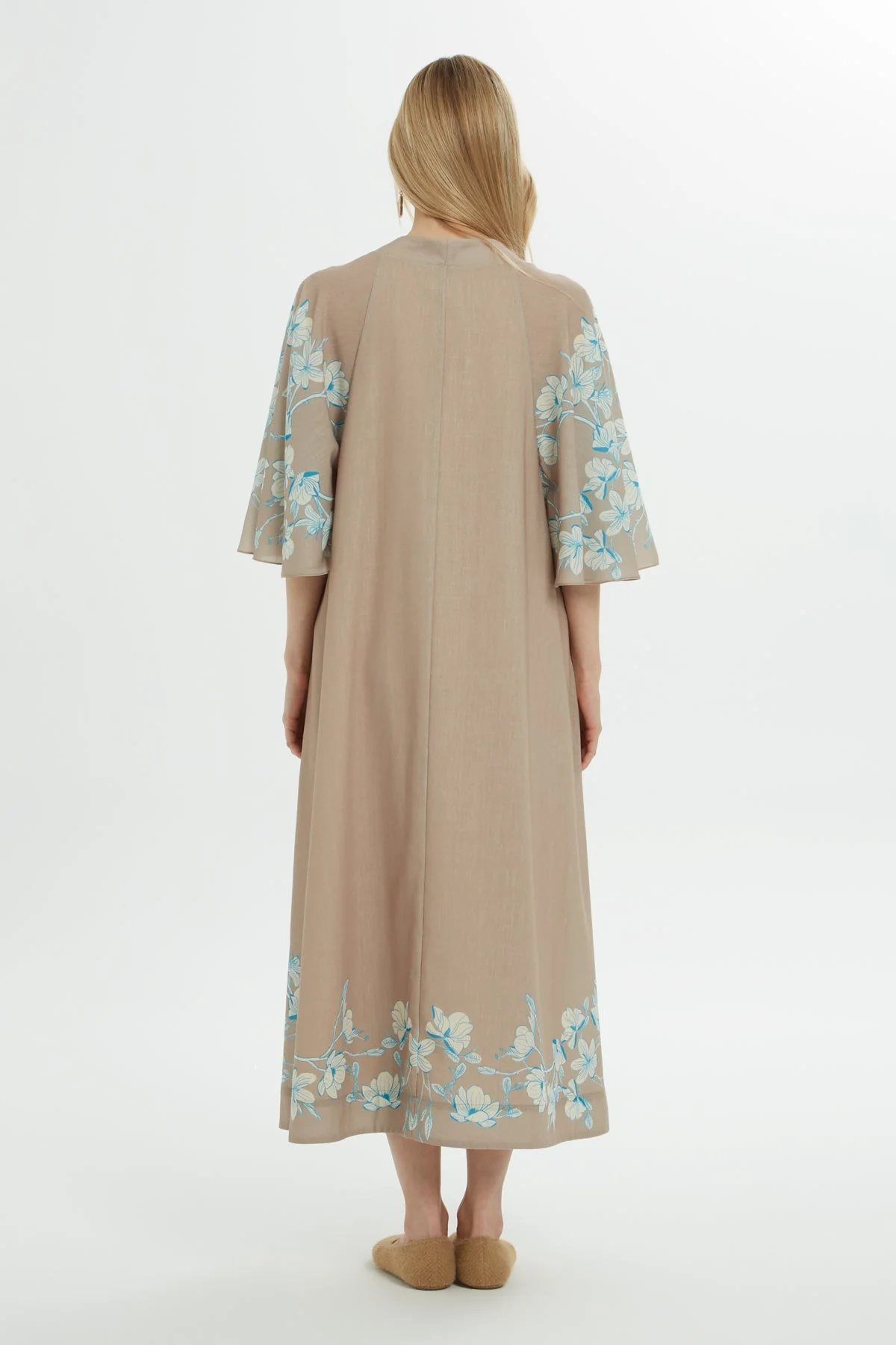 Printed V-Neck Maxi Dress - Image 5