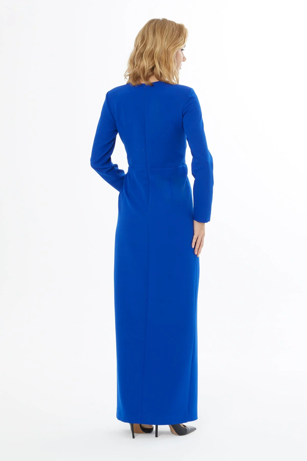 Purple Long Dress with Accessories - Image 4
