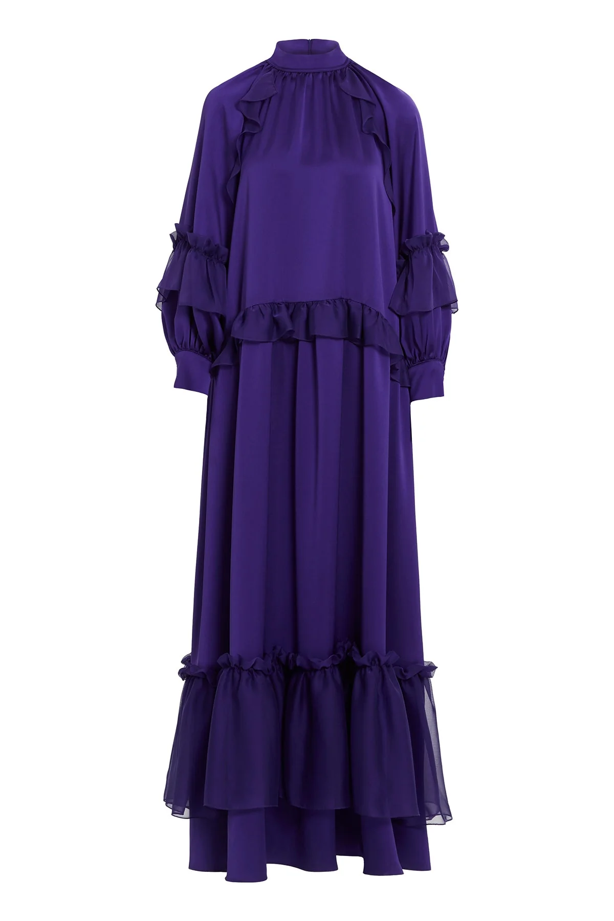 Purple Long-Sleeve Maxi Dress - Image 5