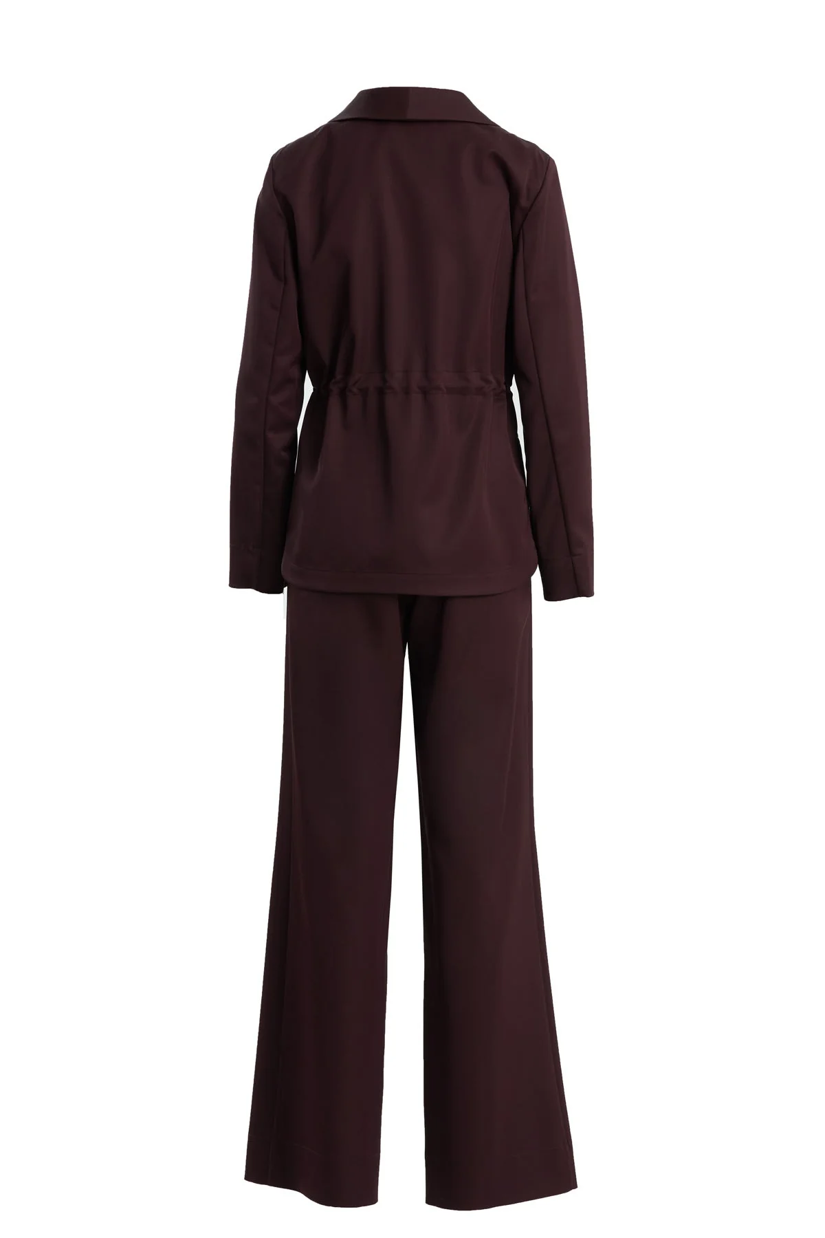 Purple Purple Floral Brooch Detail Blazer and Pants Set - Image 3