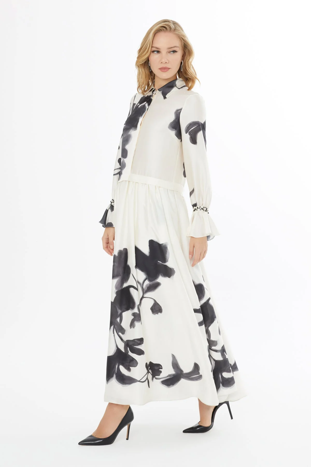 Shirt-Printed Maxi Dress - Image 3