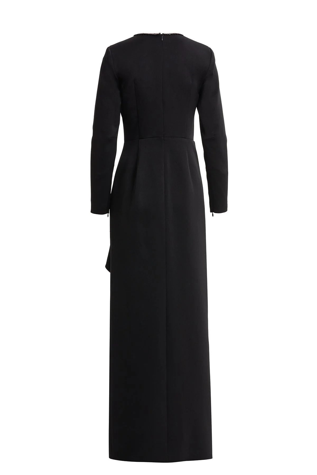 Stone-Embellished Black Long Dress - Image 3