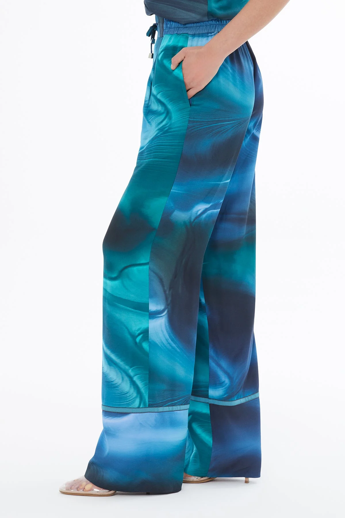 Printed Wide-Leg Trousers - Image 2