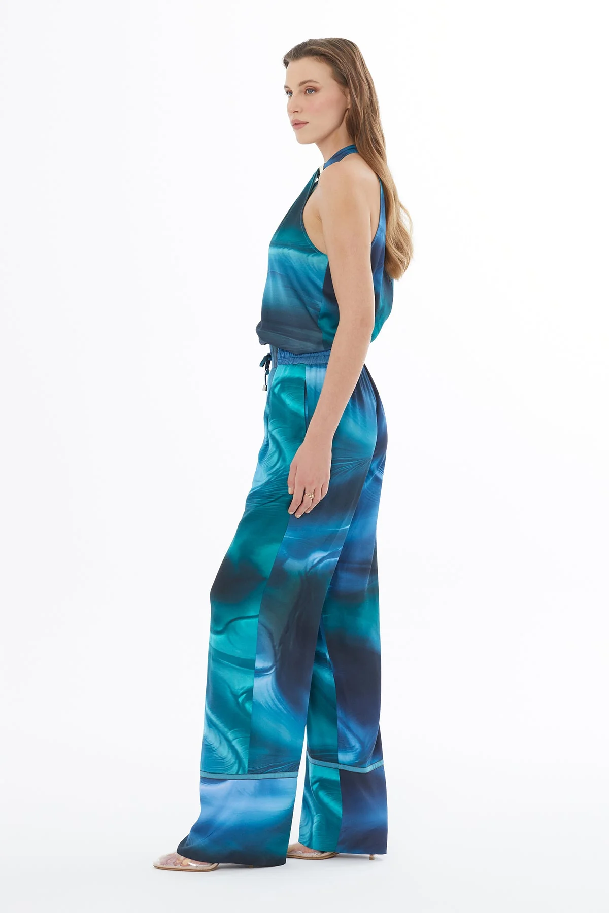 Printed Wide-Leg Trousers - Image 3