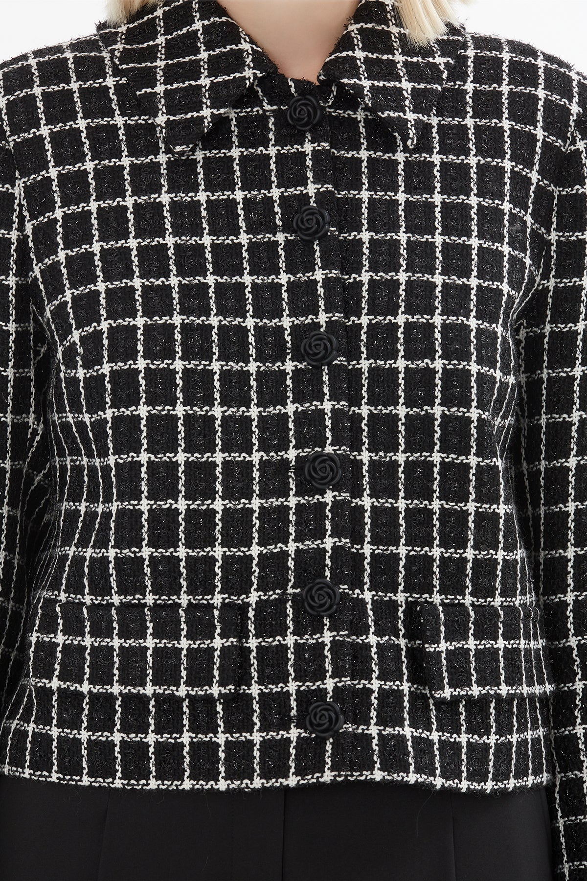 Suit with Jacket with Single Closure and Palazzo Pants - Image 2
