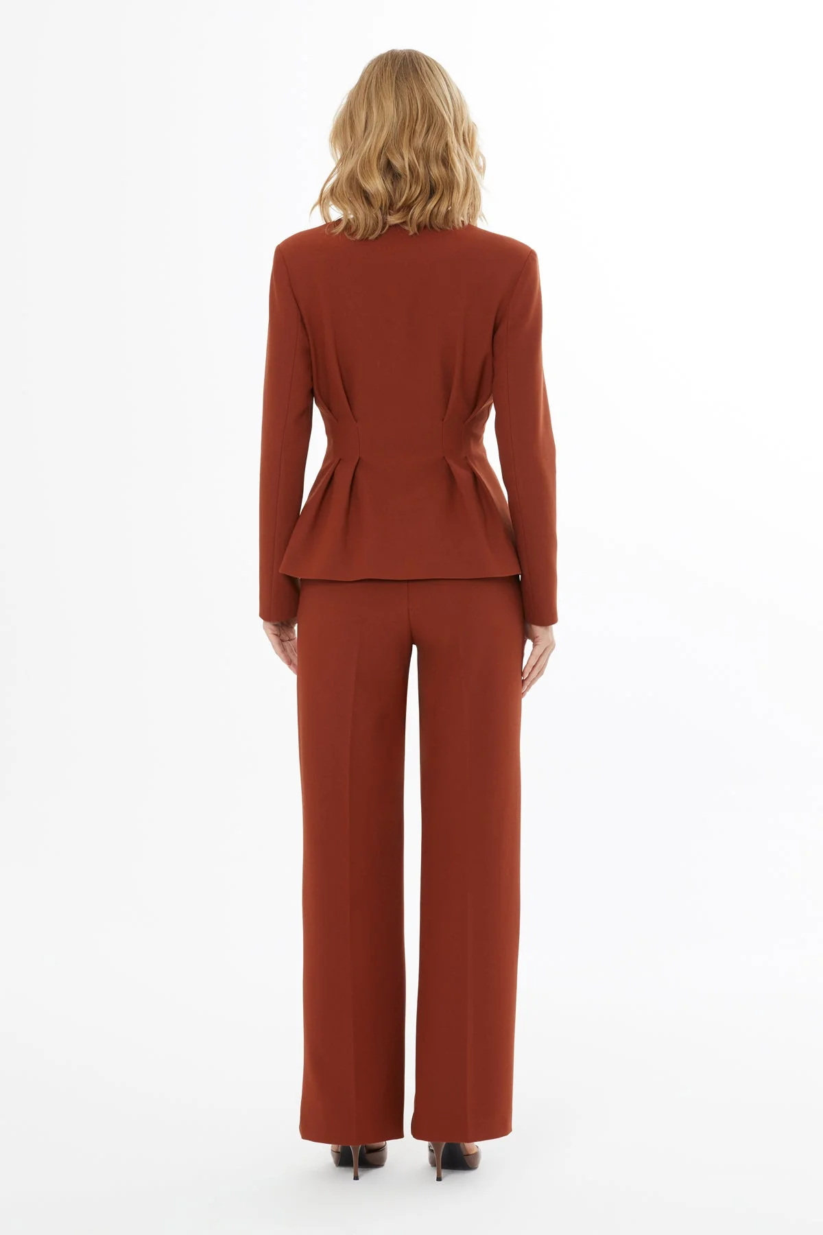 Tile Jacket and Carrot Pants Suit - Image 4