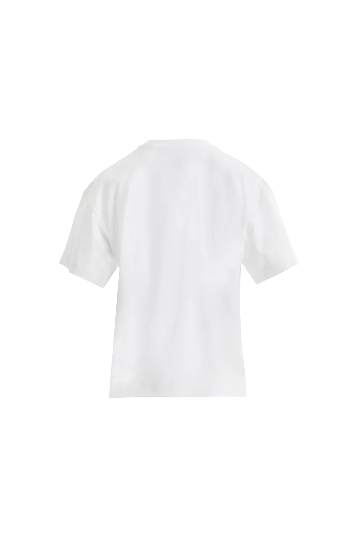 White T-Shirt with Front Stripe Detail - Image 3