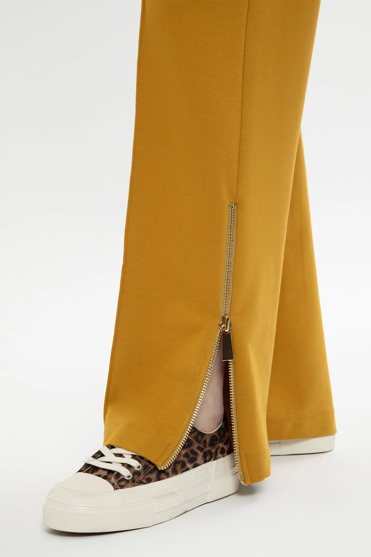 Yellow Hooded Cargo-Pocket Tracksuit - Image 3