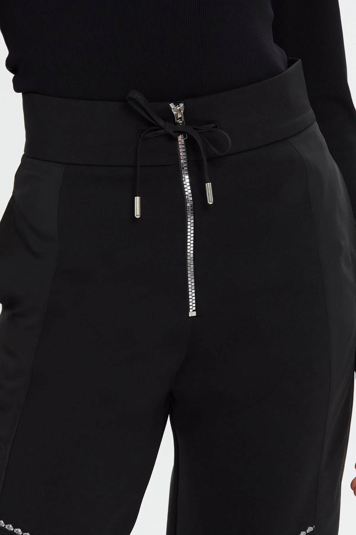 Black Straight-Leg Sweatpants - Image 4